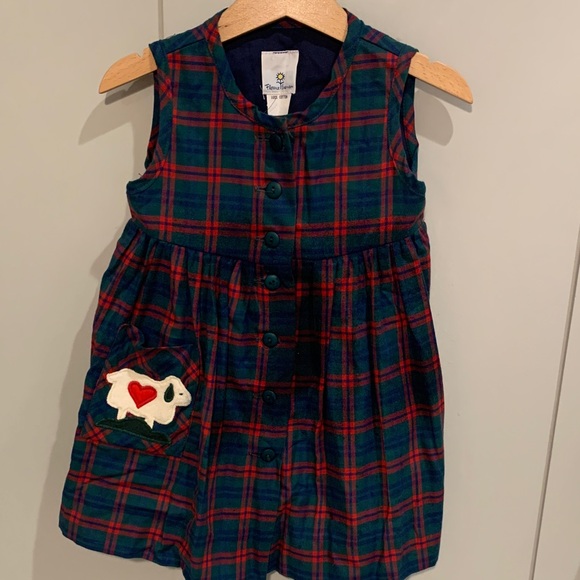 Florence Eiseman Other - NWT VTG Florence Eiseman 100% Cotton Plaid Buttoned Down Dress with Lamb Pocket